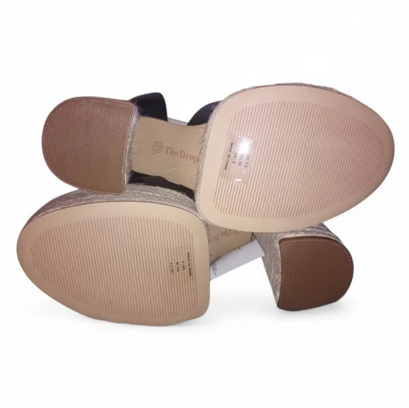 The Drop Women's Black Bea Platform Heel Size 7.5 - 4.6 Inch Heel - Picture 11 of 12